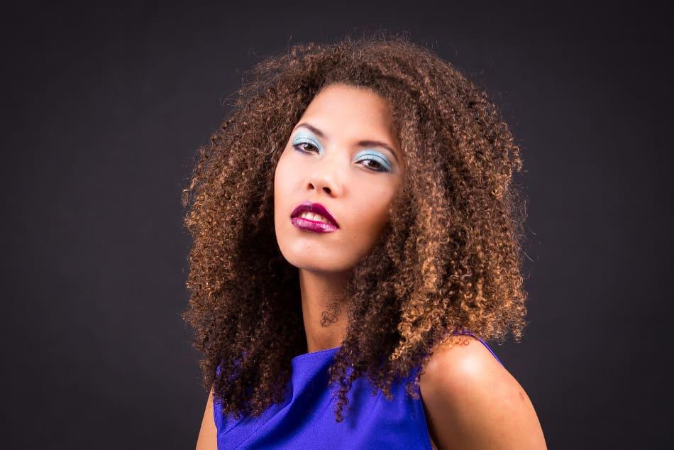 Photo of a model with make-up